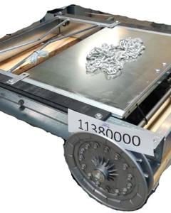 Branch piece SR40 200x200 w/shutter manual M&M